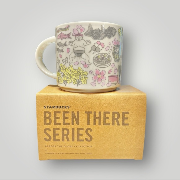 Starbucks Japan Been There Spring Sakura Coffee kawaii Mug Cup 14oz Collectible - Picture 4 of 15